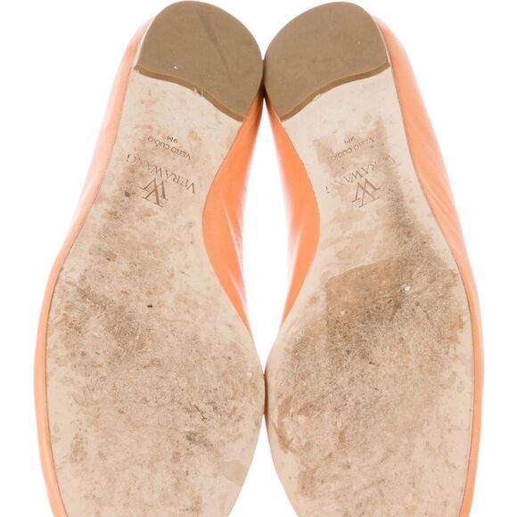 Vera Wang // Lara Ballet Flat in Tangerine w/ Box & Dustbag - Picture 5 of 8